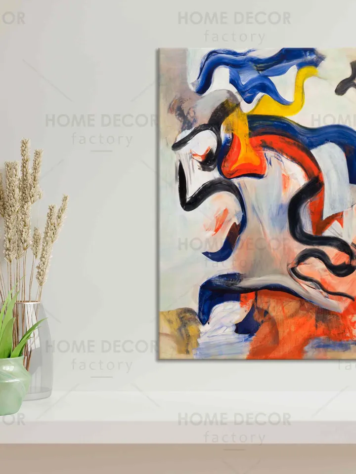Willem de Kooning Untitled V 1982 Canvas print Abstract Kooning Wall Art Abstract Expressionist Abstract Art Canvas Kooning Printable Art