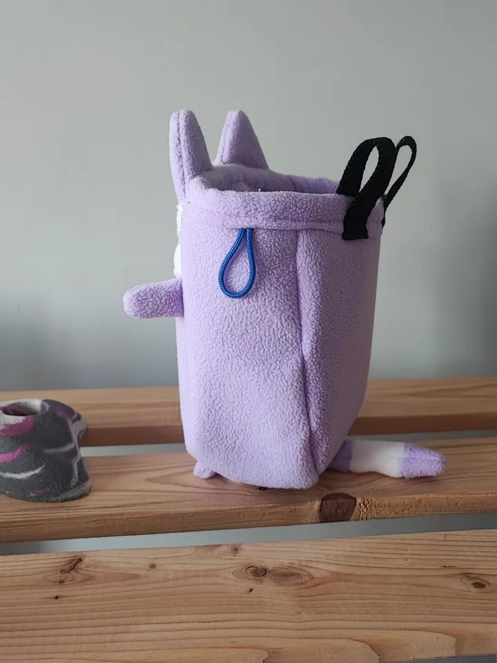 Chalk bag Сat purple for rock climbing