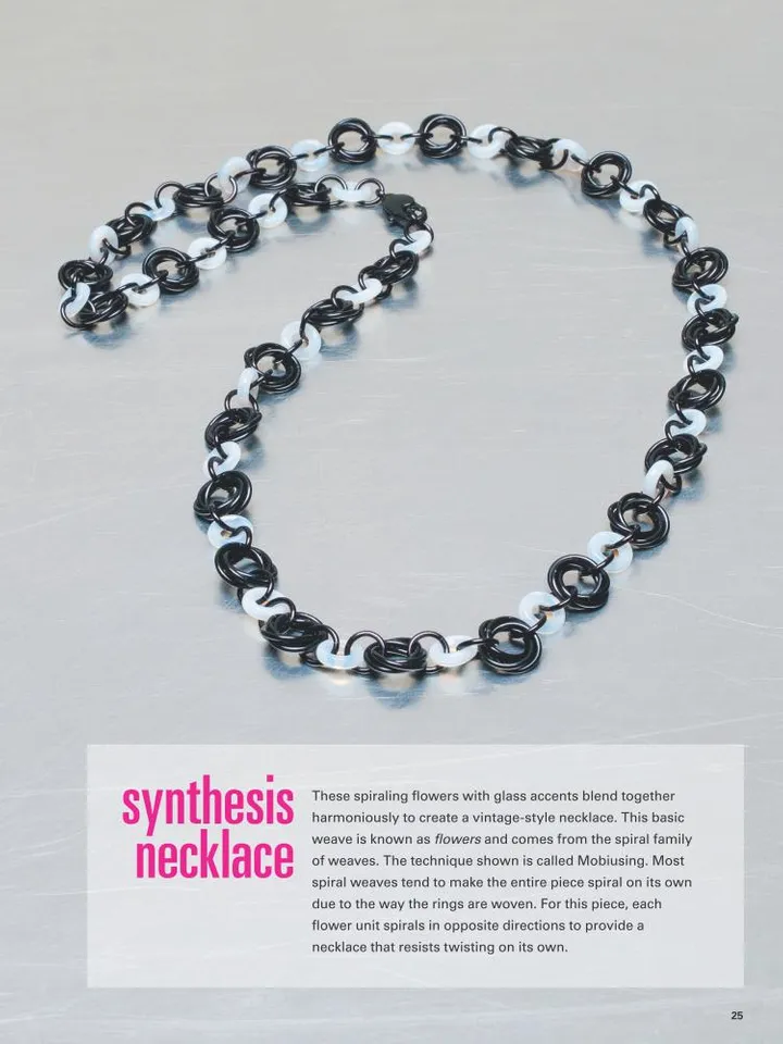 New Connections in Chain Mail Jewelry with Rubber and Glass Rings