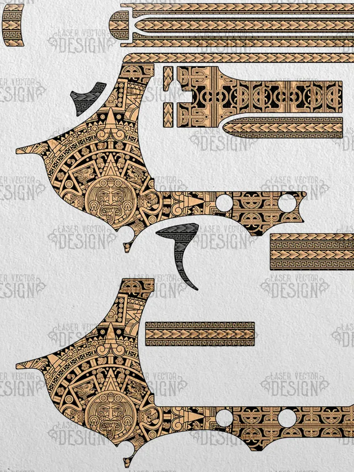 VECTOR DESIGN Smith & Wesson Governor 2,75 in Aztec calendar
