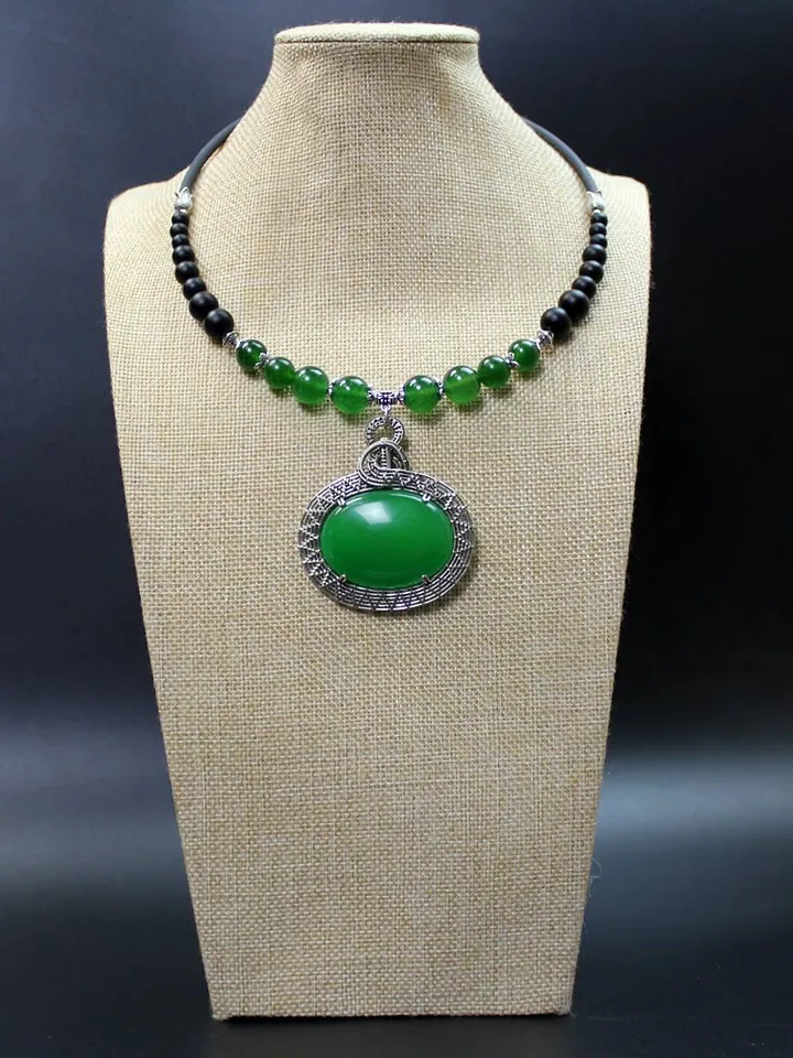 Handmade necklace with natural stones