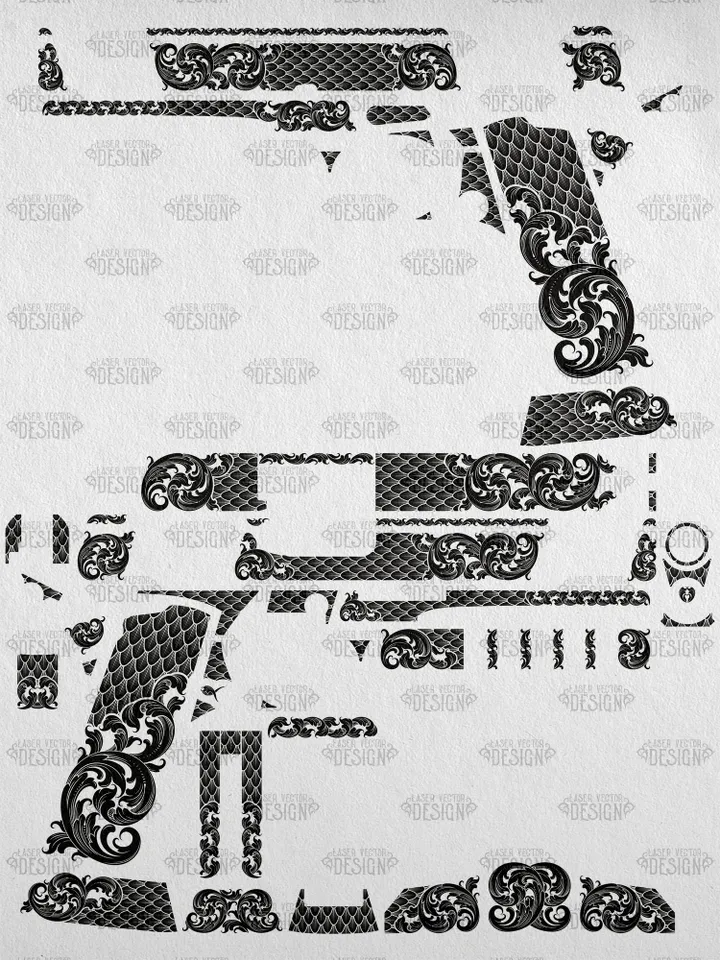 VECTOR DESIGN Rock Island Armory TAC Ultra FS HC Scrollwork and snake scales