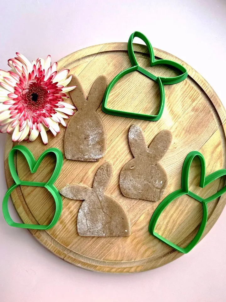 Easter cookie cutter Custom stamp for cake topper gingerbread decor cutters sugar cookies polimer clay