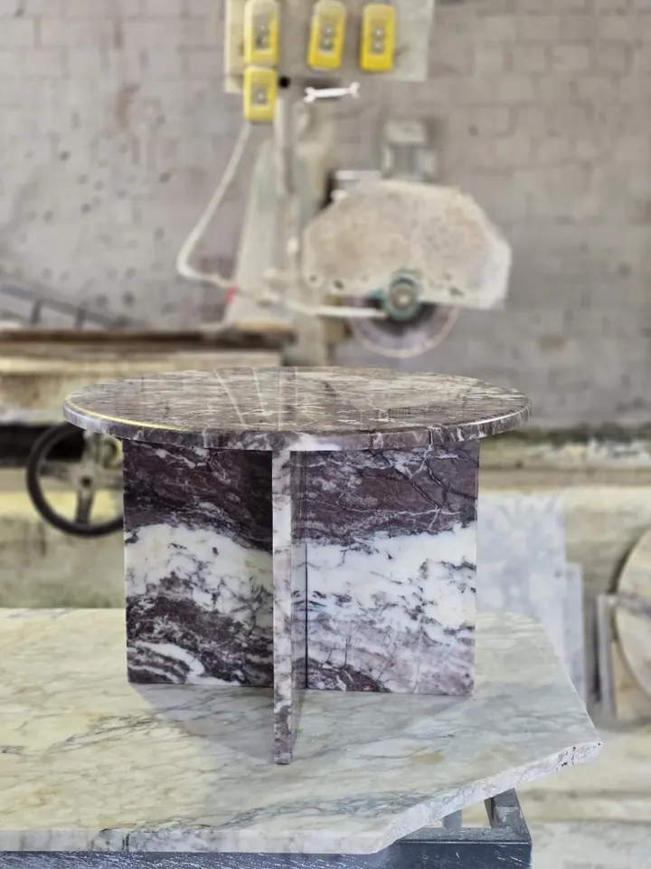 Calacatta Viola Marble Coffee Table handmade from real marble and fast shipping Special Colour
