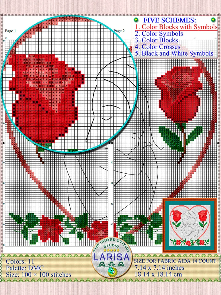 Mother’s Day Cross Stitch Pattern | Mom Cross Stitch Pattern