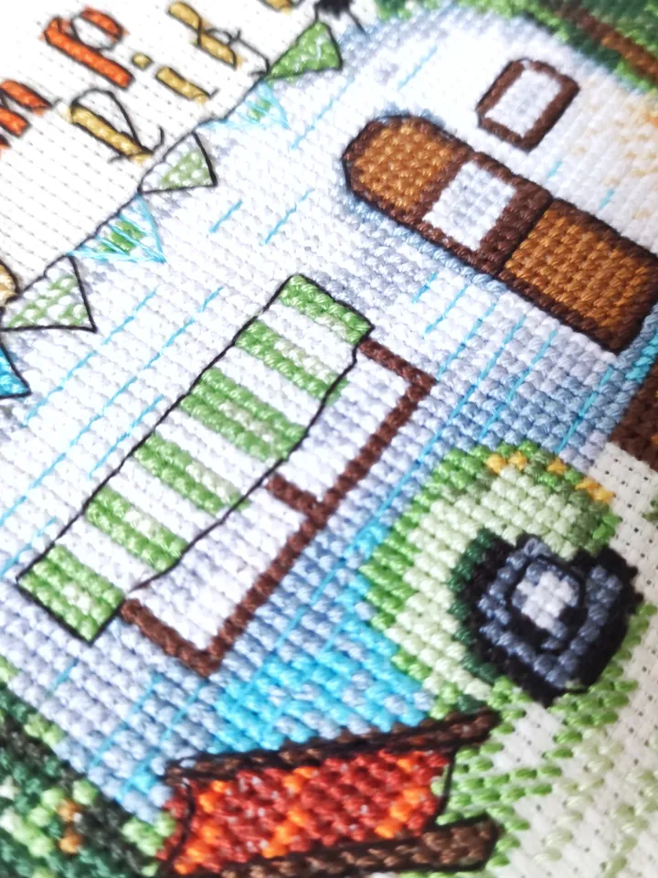 Camp life cross stitch pattern
