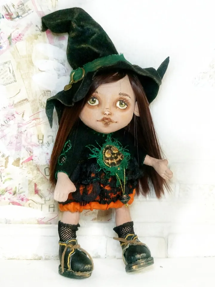 Textile witch doll