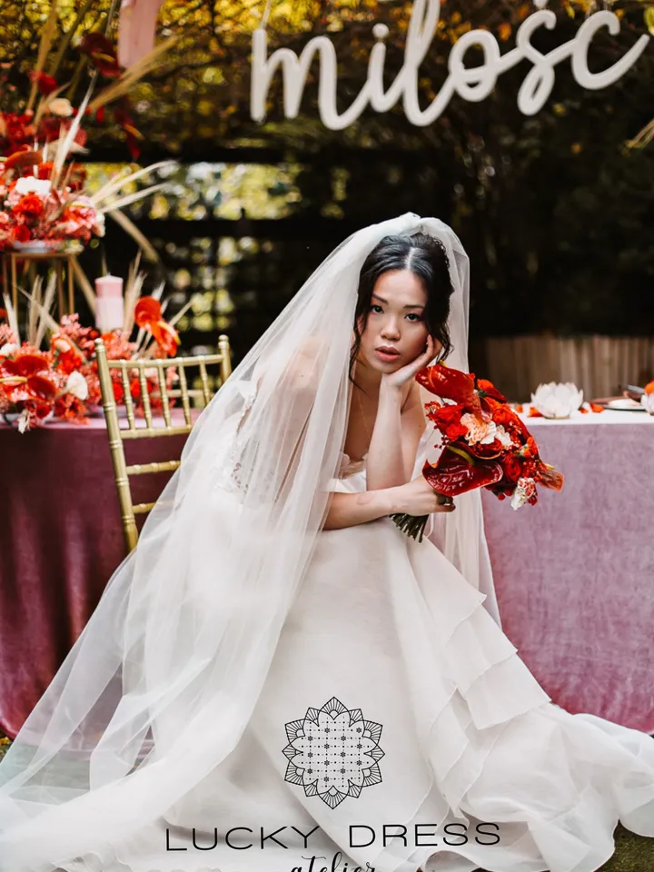 Wedding veil snow white Boho wedding veil plain Tulle veil classic Bridal veil personalized Long veil Bridal veil 2021 Custom / Kaya