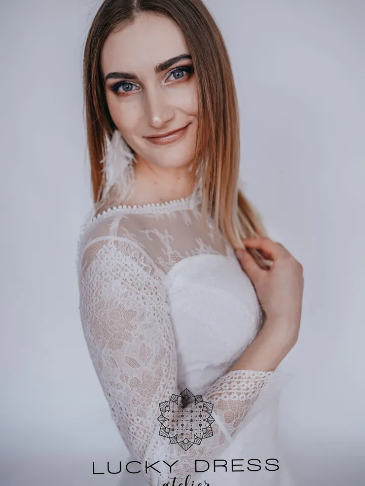 Wedding dress Lace wedding dress Floral lace dress Long wedding dress Boho wedding dress Ivory wedding dress Custom made dress