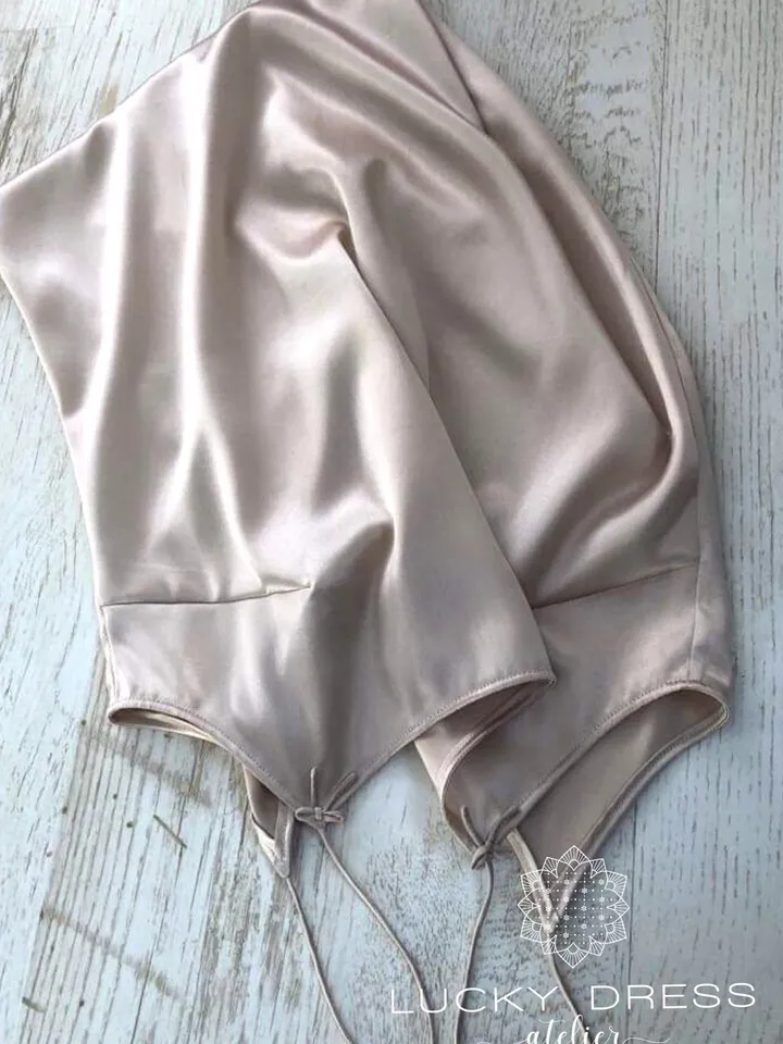 Custom nightgown Champagne silk pajamas Bridesmaid lingerie Silk nightgown Silk slip dress Bridal nightgown Silk nightdress women / Hedonia