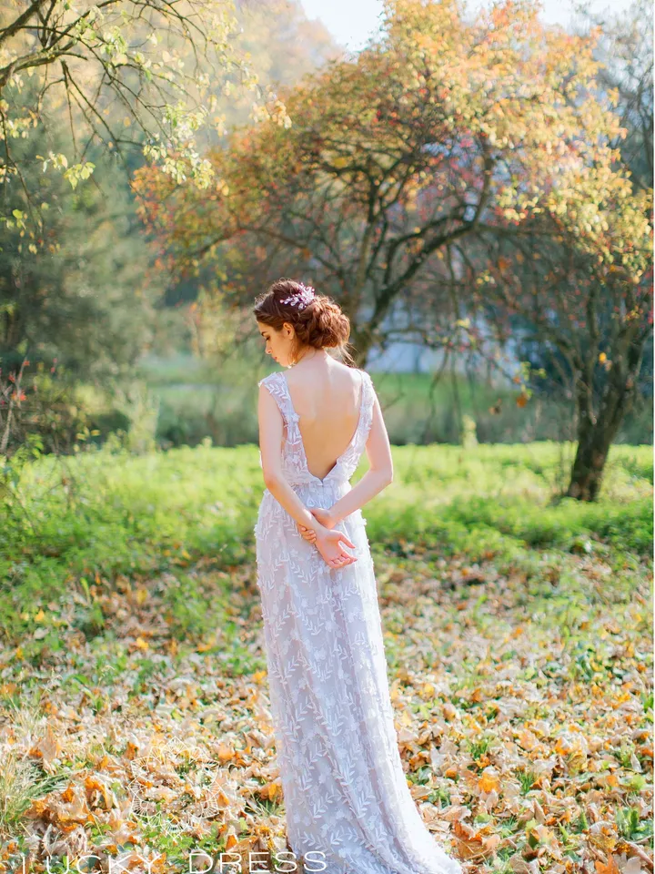 Bridesmaid dress bespoke Ethereal dress Lace dress for mother of the bride Homecoming dress spaghetti straps Grey dress formal / Capitolina