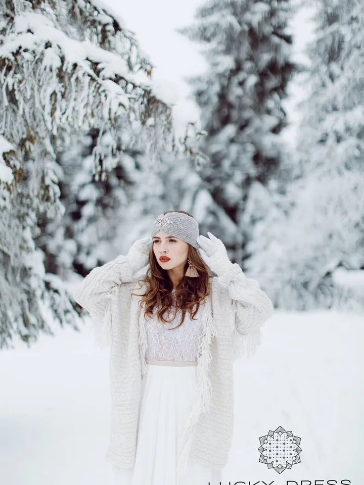 Winter wedding dress backless Boho wedding dress Bridal gown Flowy wedding dress christmas Muslin wedding dress custom Lace dress / Callista