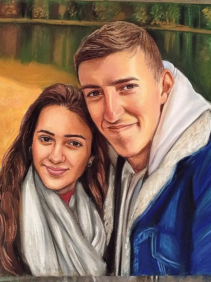 Family Hand drawn pastel portrait | Couple portrait painting personalized | Pastel Portrait from photo | Custom Hand painted Portrait