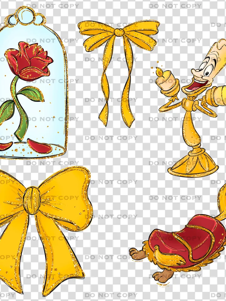 All princess png clipart, watercolor beauty and the beast clipart, magic kingdom illustration, Belle T-shirt design, tshirt princess design