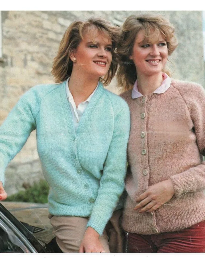 Women cardigan knitting pattern raglan sleeves cardigan sweater classic women ladies pattern
