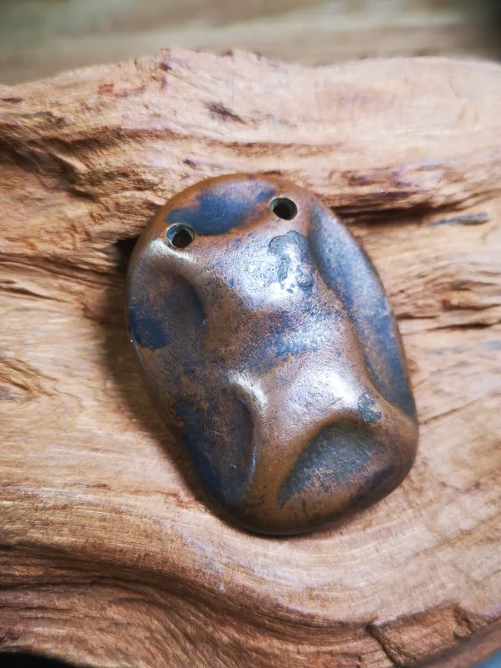 Gandhanra Old Tibetan Buddha Statue Tsa Tsa Mold, Citipati Amulet, Shmashana Adhipati Pendant,DIY Tsha Tsha Statue