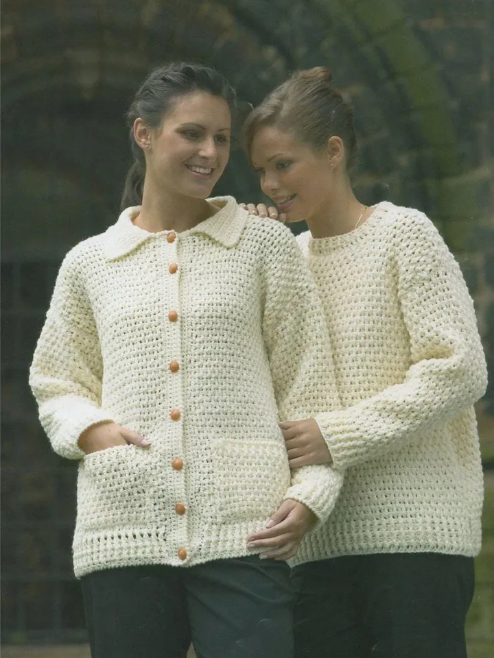 Sweater cardigan aran crochet pattern, sweater crochet, cardigan crochet aran crochet pattern pdf