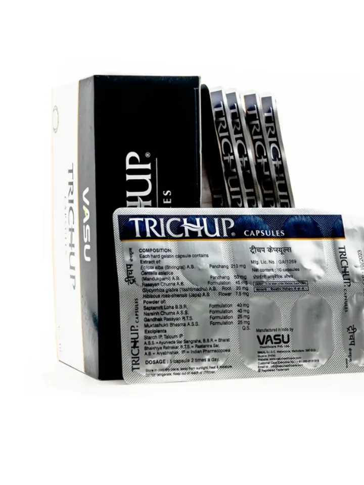 Herbal capsules for hair growth Trichup / for hair loss, capsules 60 pcs.