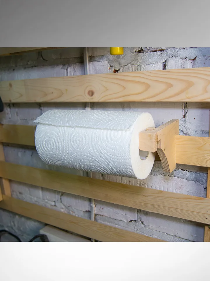 Paper towel Rack Plans (PDF) for Workshop – DIY French Cleat Storage System