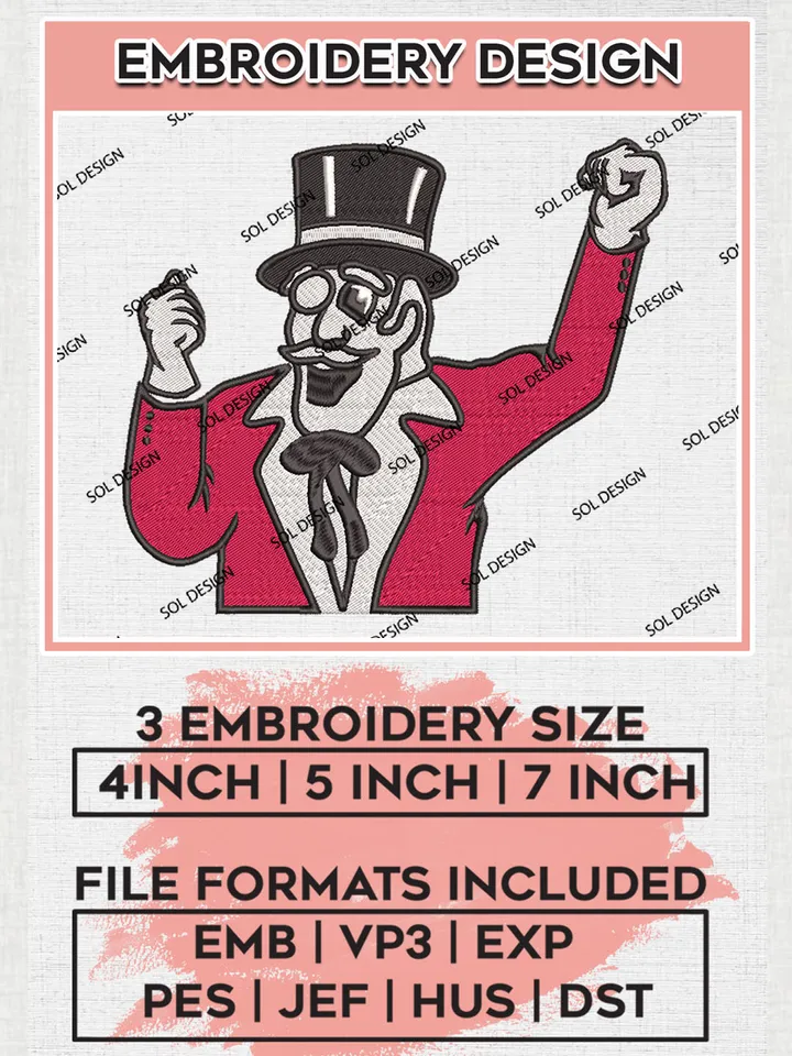 Austin Peay Governors Team Mascot Logo embroidery designs, NCAA Austin Peay Governors Logo Machine embroidery designs, NCAA Team Logo embroidery designs, NCAA Game Day Machine embroidery designs, Digital Download