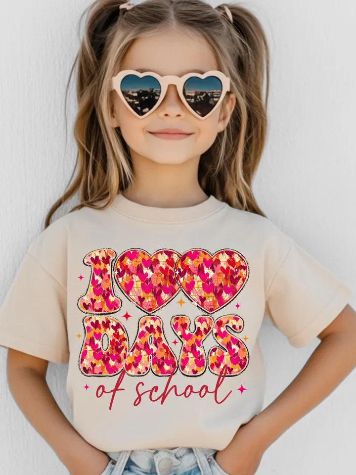 Glitter 100 days of school png, Teacher 100 days of school png, Brushstroke 100 Days Sublimation Design, Heart Disco 100 day of school png