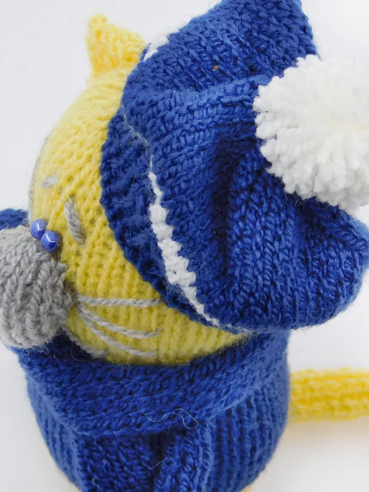 Knitted cat boy amigurumi animal toys handmade cat toy custom toys amigurumi cat boy cat doll hand made cat doll stuffed cat boy small toys