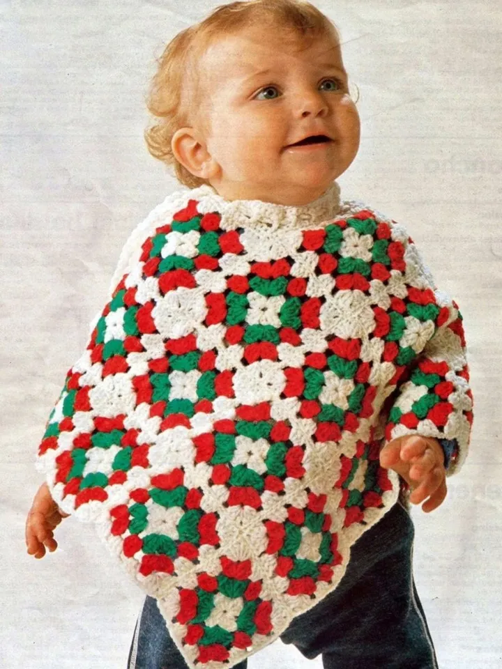 Poncho crochet, baby crochet poncho, easy crochet pattern, baby 3-12 months, cardigan baby crochet