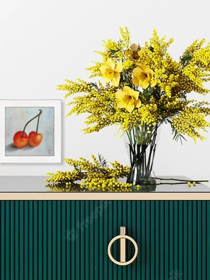 "Cherry" original wall art fruit artwork still life oil painting picture berries