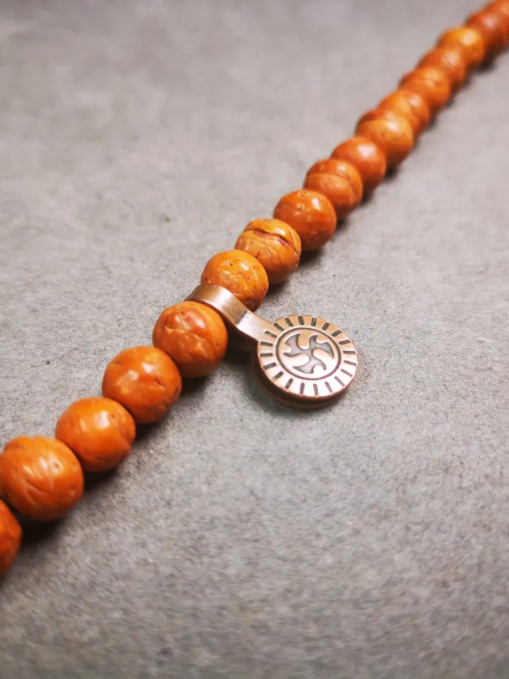 Gandhanra Handmade Buddhist Mala Counter Clip,Bum Counter Clip for Prayer Beads,Prayer Wheel Shape,Mala Accessories