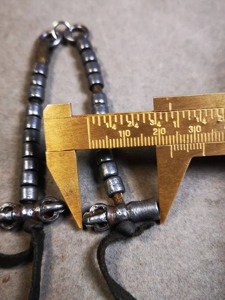 Gandhanra Handmade 6mm Cold Iron Tibetan Buddhist Prayer Bead Counters for 8-15mm Mala