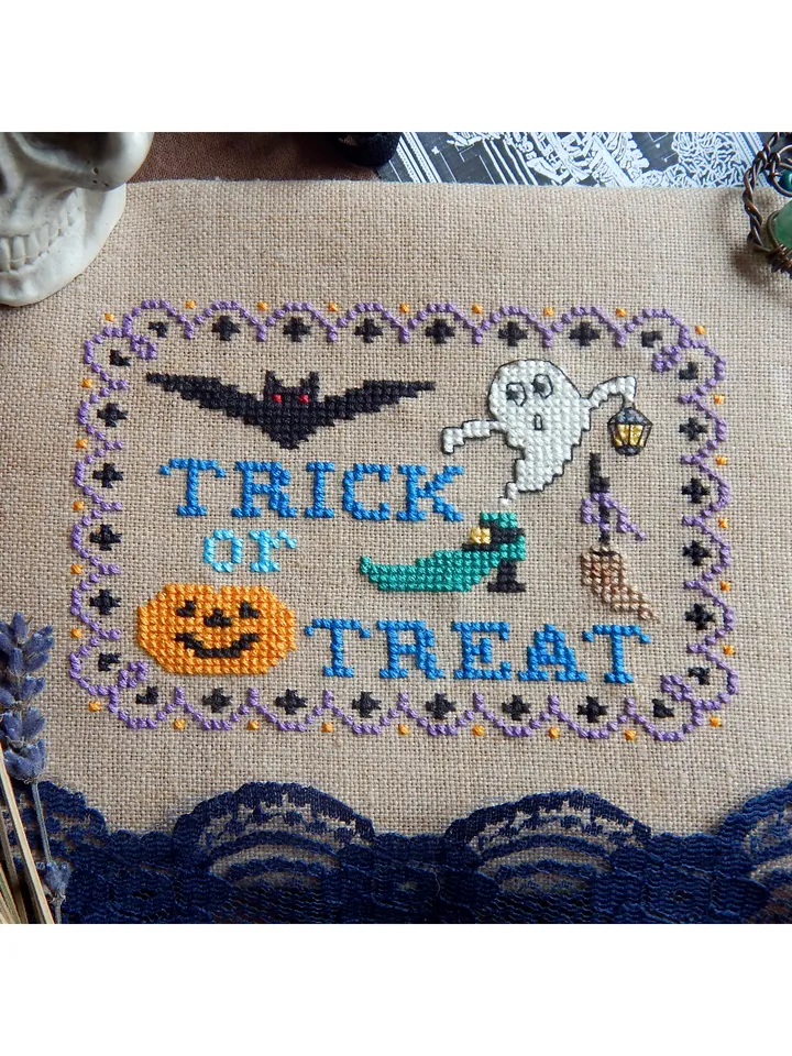 Trick or Treat cross stitch pattern
