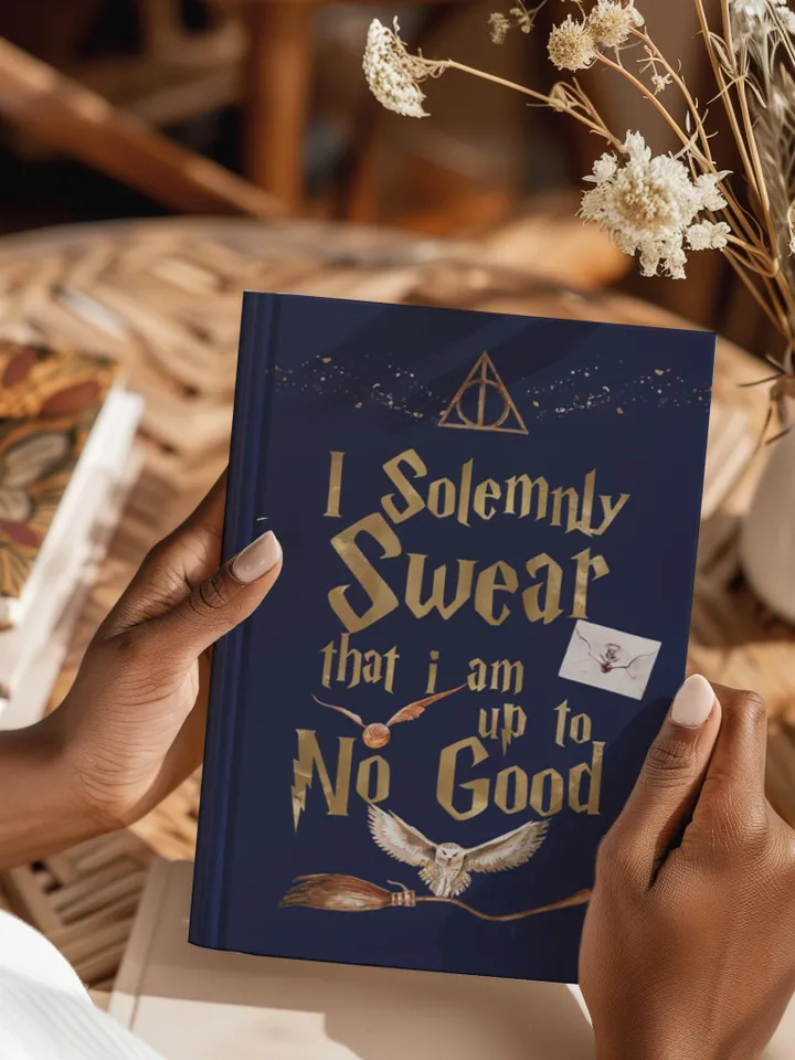 Wizarding World Hardcover Journal, Magic Notebook, Spell Book, Fantasy Diary, Gift, Magic gift Matte Journal