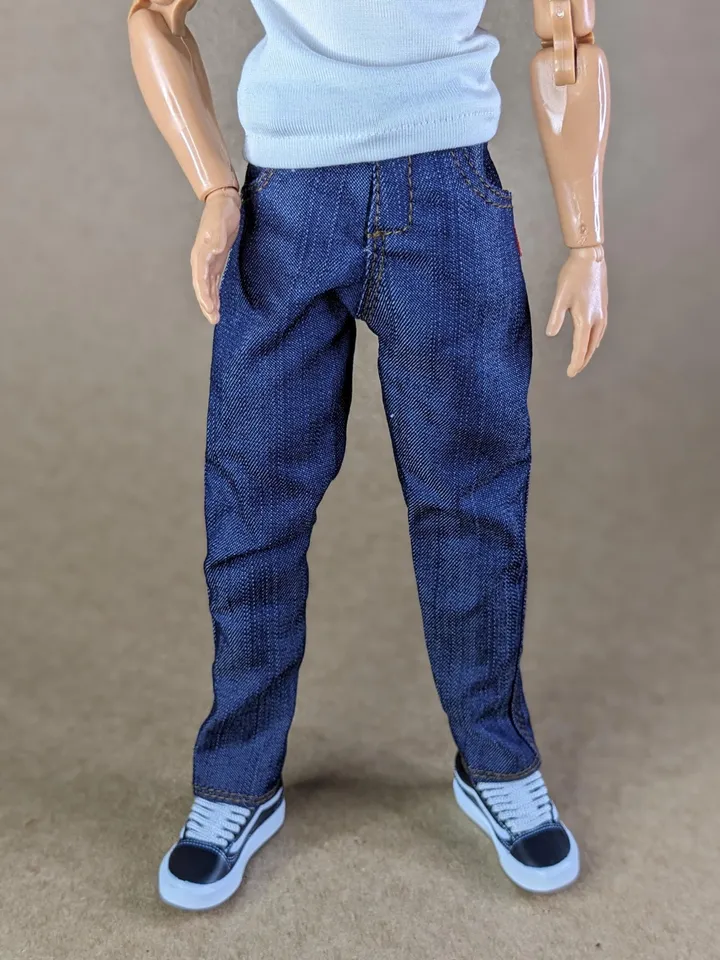 Classics blue jeans for 1/6 scale fashion male doll (Regular body)