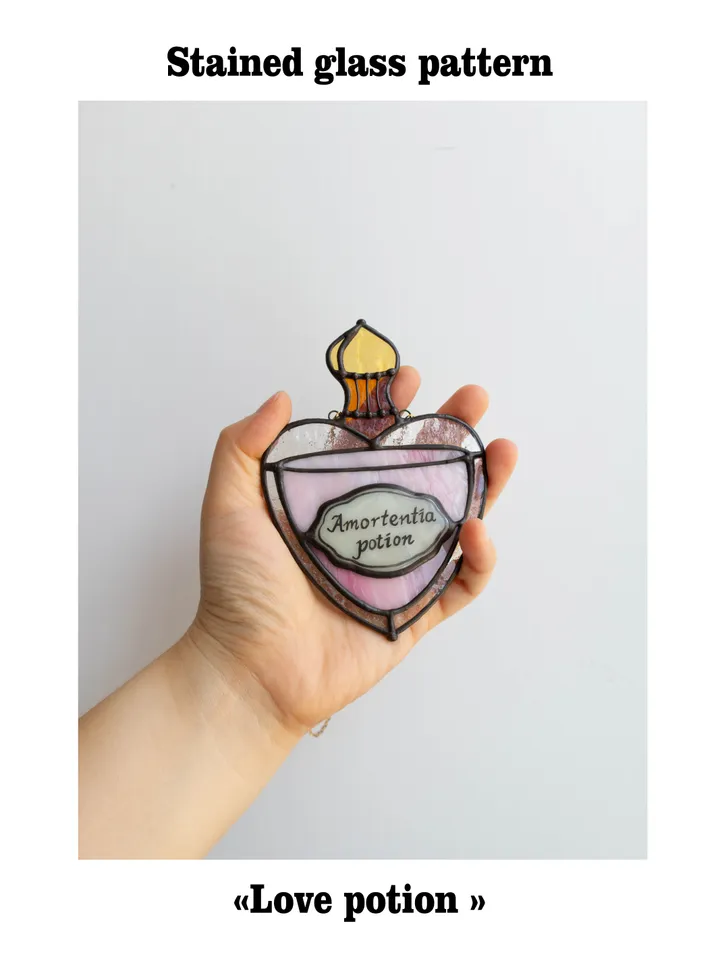 Digital stained glass pattern