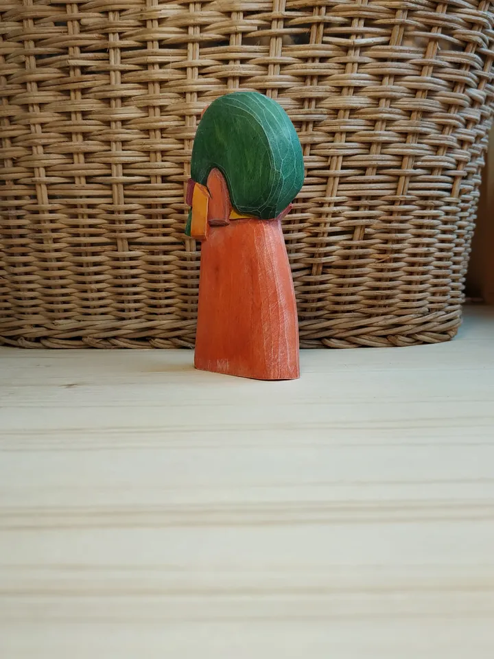 Wooden figurine of Santa Claus.