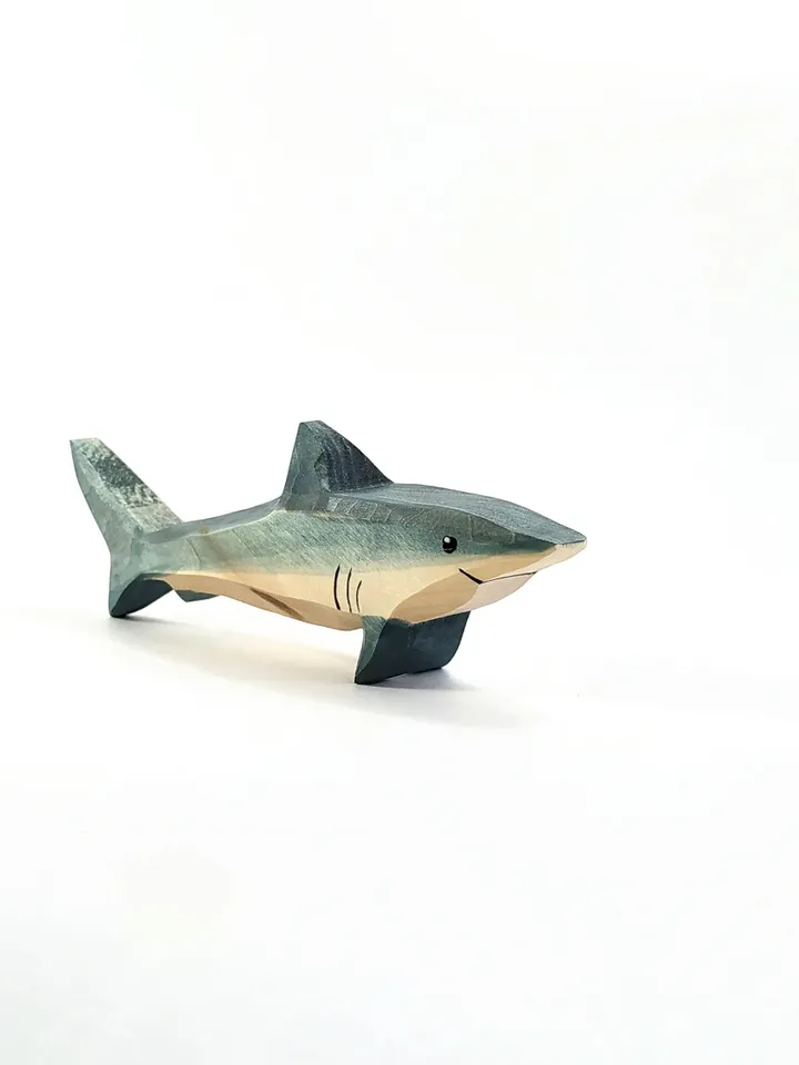 Wooden toy, shark.