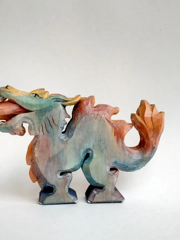 Dragon wooden toy