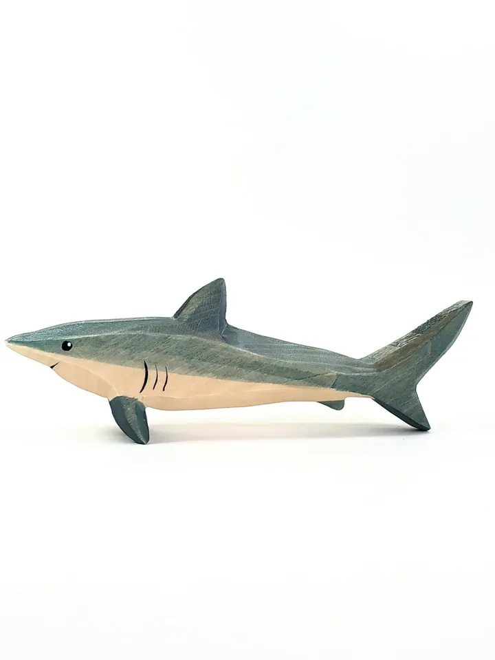 Wooden toy, shark.