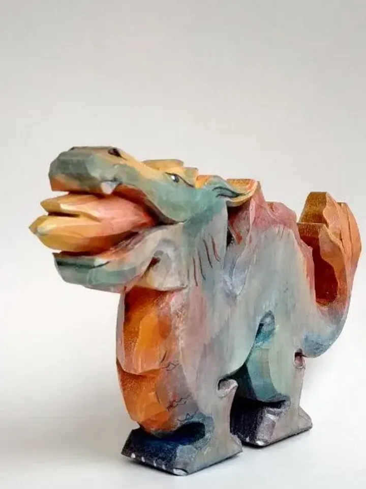 Dragon wooden toy