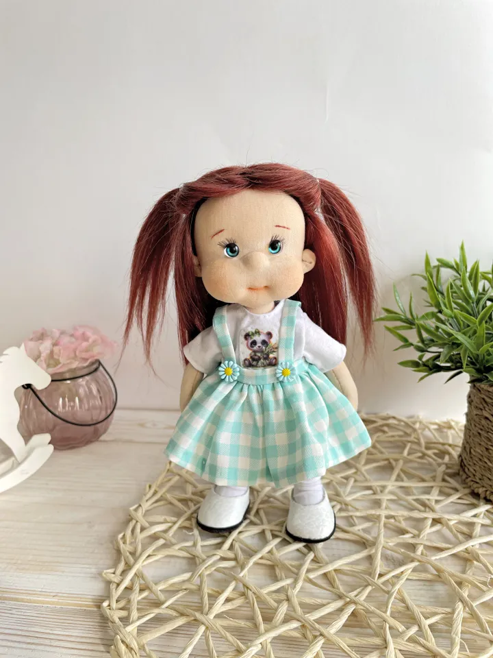 Art Doll Waldorf Doll Inspiration Handmade Textile Doll Birthday Gift for Girl