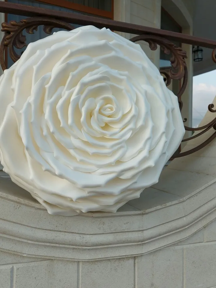 Giant hanging flowers 21inch large wedding roses on the arch, background, photo zones 10pcs