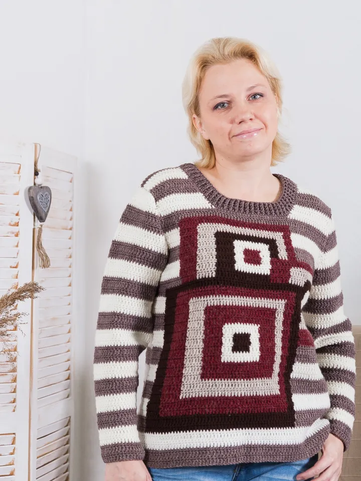 Simple Sweater Geometry Crochet Pattern