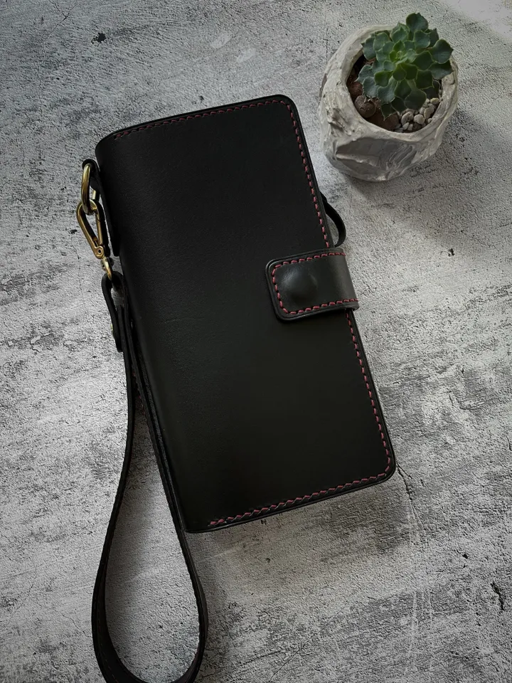 Pattern of a men's clutch - Pattern of a leather wallet with a zipper - Download PDF & video TUTORIAL 4mm