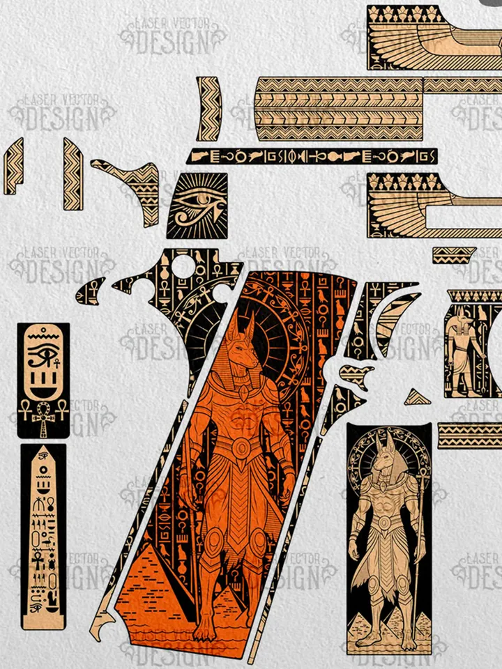 VECTOR DESIGN Colt 1911 government Anubis