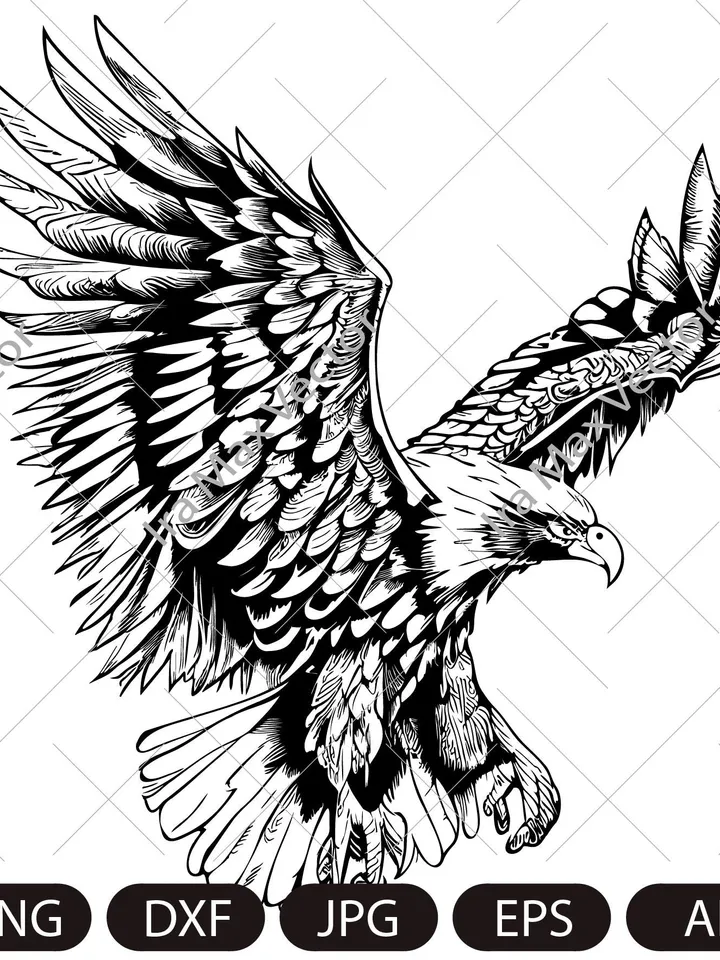 Eagle Svg, Eagle Attacks Svg, Eagle USA Svg, American Eagle Svg, Eagle detailed, Eagle Shirt, Eagle flying