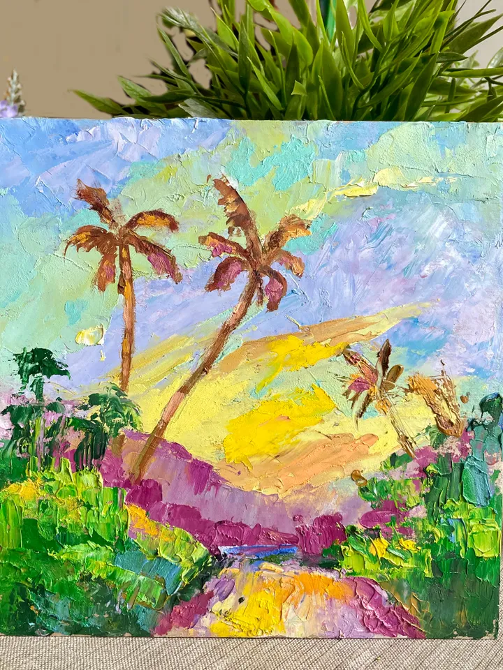 Landscape Original Oil Painting Hawaii Kauai painting