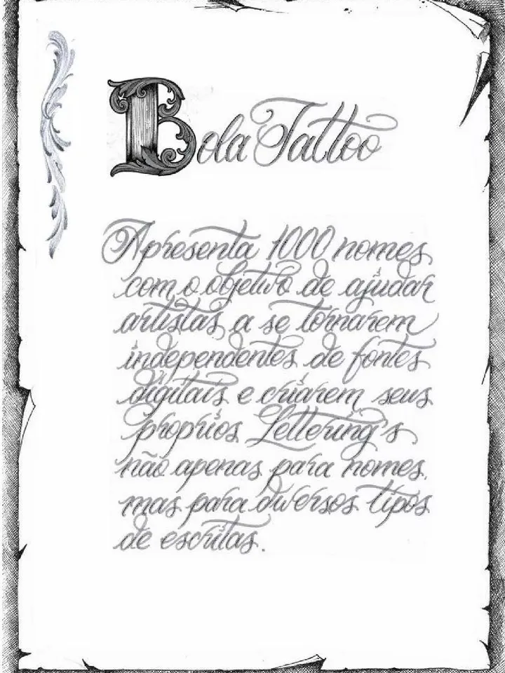 Bola sketchbook - 1000 Nomes