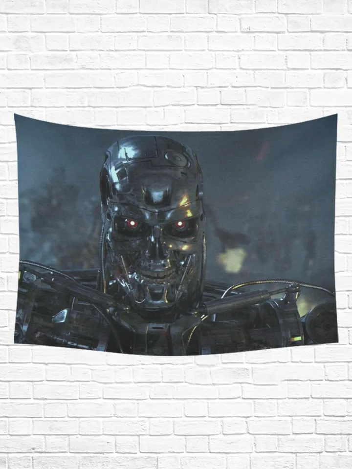Terminator Wall Tapestry, Cotton Linen Wall Hanging