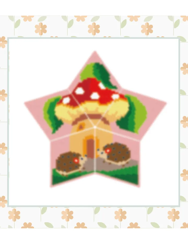 3D Peyote Star, Hedgehogs Beading Pattern, Beadwork Animal Ornaments