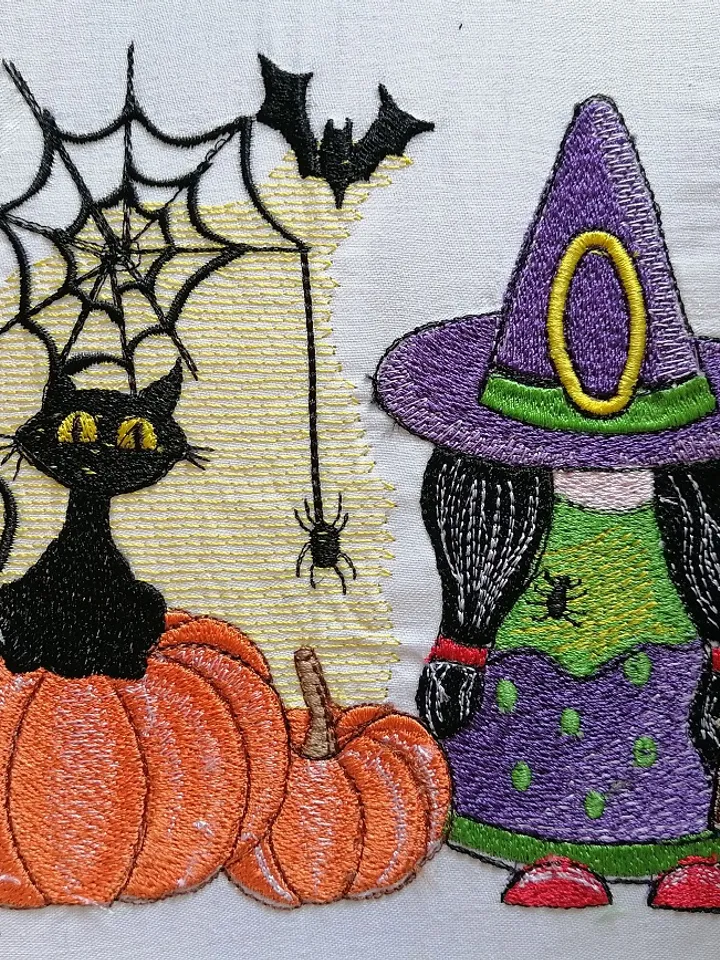 Witch 3 Sizes Embroidery Design